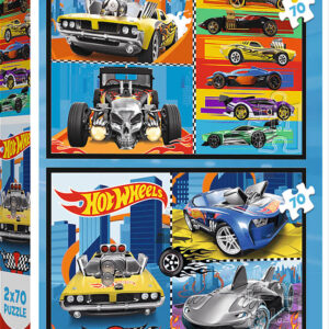 Hot Wheels - Voitures - 2x70 pièces (Trefl)