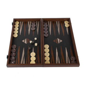 Backgammon printed - Minimalistic Wood Design 48x26cm