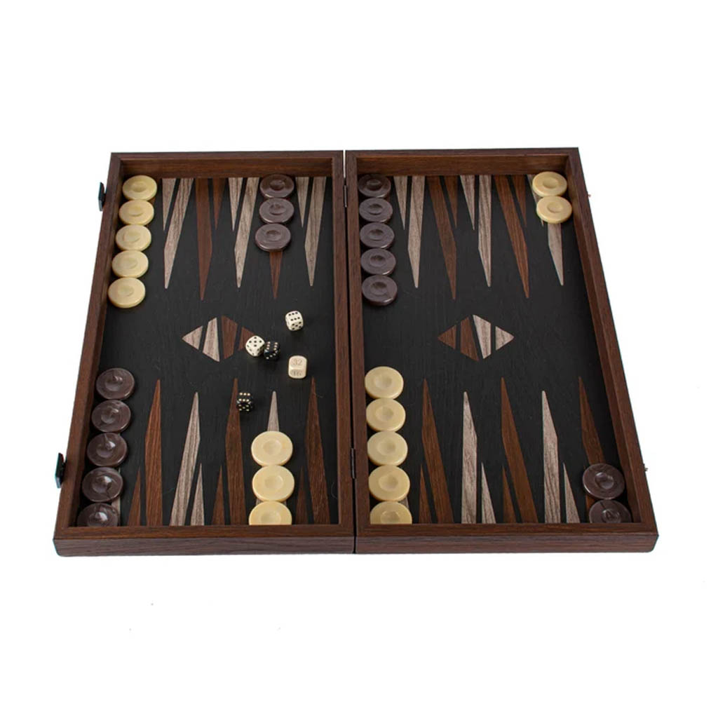 Backgammon printed - Minimalistic Wood Design 48x26cm