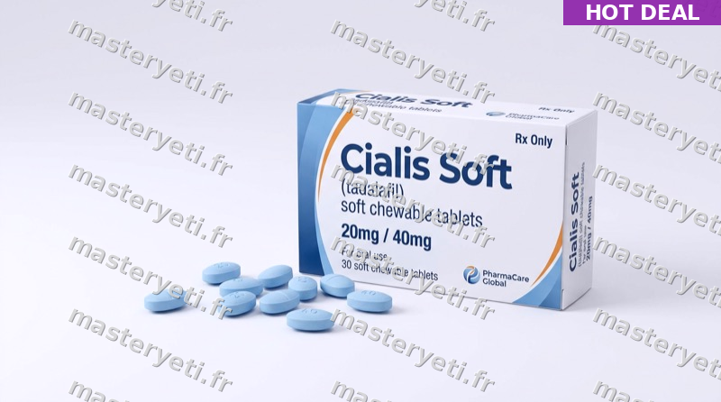 Cialis Soft 40mg pas cher à Marseille : à partir de 1,13€