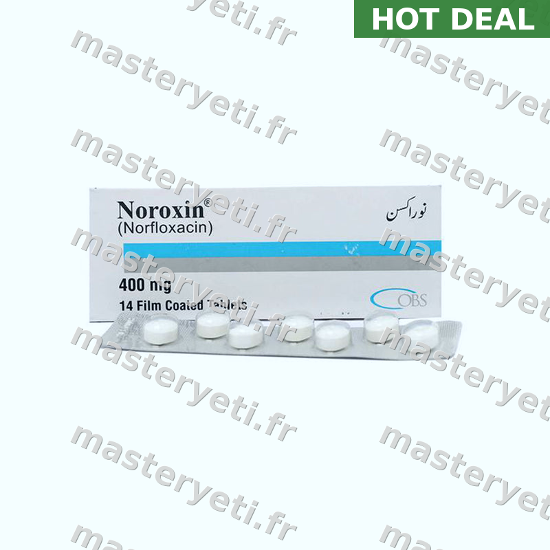 Noroxine 400mg : 0,34€/comprimé — Obtenez en France
