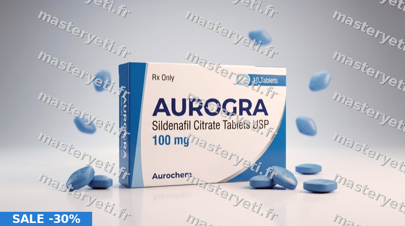 recommandé par 938 médecins : Aurogra 100mg à 0,24€ en France