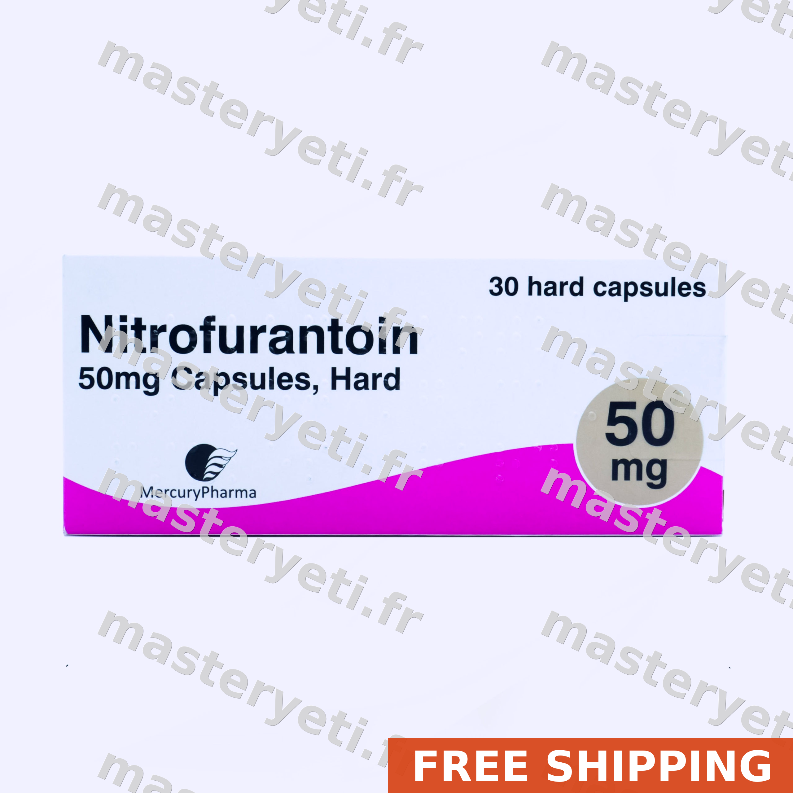 Obtenez Nitrofurantoïne 50mg | 0,41€ | envoi discret sous 48h en France