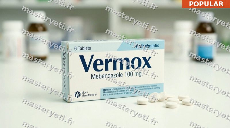 Vermox 100mg — médicament Vermox approuvé à Paris